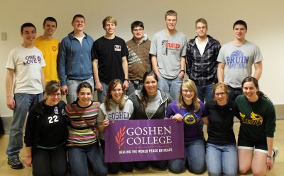 The Peru Study-Service Term unit for Spring 2014 arrived in Lima on Jan. 8. They are (front row, left to right) Malaina, Gretchen, Gina, Maria, Aimee, Natalie and April and (top row, left to right) Jake, Neal, Dean, Jackson, Jon, Thomas, Derek and Caleb.