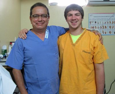 Caleb and Dr. Elera.