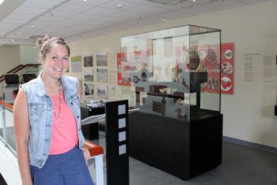 Malaina has been volunteering at the municipal museum in Chancay.