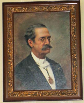 A portrait of Ricardo Palma, who lived from 1833 to 1919 and is considered one of Peru's finest writers.