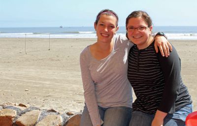 Jaime and Miranda pose for a photo in the quiet beach community of Pimentel, which is 10 kilometers west of Chiclayo. 