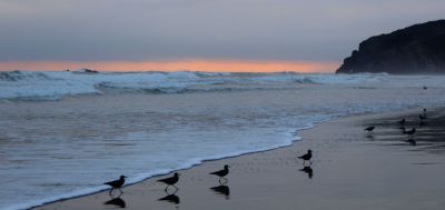 Sunset on the beach at Kawai.