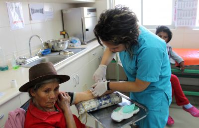 Edith administers medication.