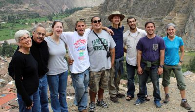 Peru SST Co-Directors for 2013-2014 Judy Weaver and Richard R. Aguirre with the Fall unit: Becca, Alan, Jacob, Landon, Rudy, Joshua and Lauren.