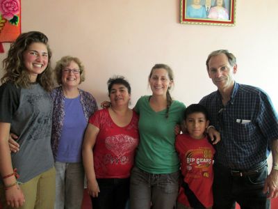 Elizabeth joined us for a photo with Mariah and her host family, after stopping by after lunch to say hello.