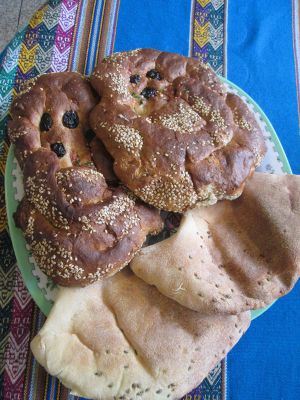 Chapla and Wawa breads are favorites in Ayacucho, especially at Joanna's house.