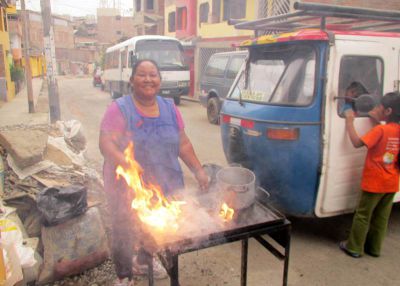 A chef in her element.