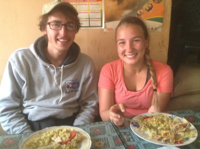 Arroz con pollo was the lone dish on the menu.