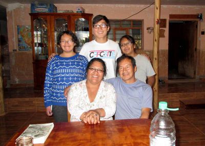 James with his host family in San Jeronimo.