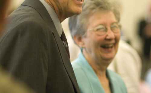 John D. and Winnie Yordy at April reception.