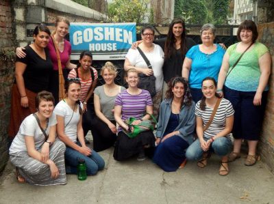 Goshen College nursing students in Nepal