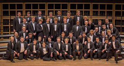 The Goshen College Men's Chorus (Photo by Hannah Sauder)