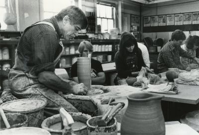 Marvin Bartel teaching a class in 1994.