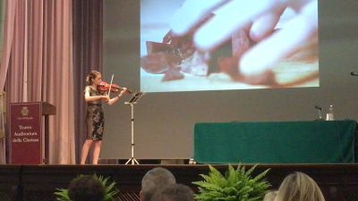 Leslee Smucker presents "Personae" at a conference on the work of Ezra Pound and T.S. Eliot in Rapallo, Italy this June. (Photo contributed)