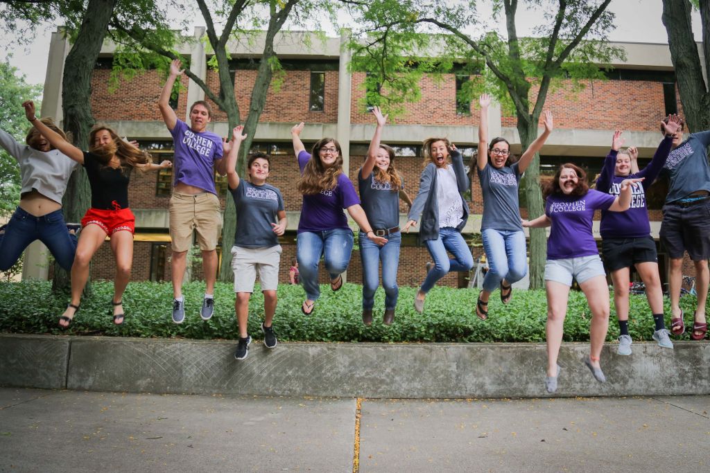 Transfer students jump for joy