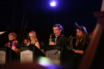 Lavender Jazz performs at downtown Goshen's First Friday event in October.