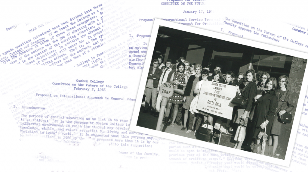 Picture and letters from the first Study Service Term to Costa Rica