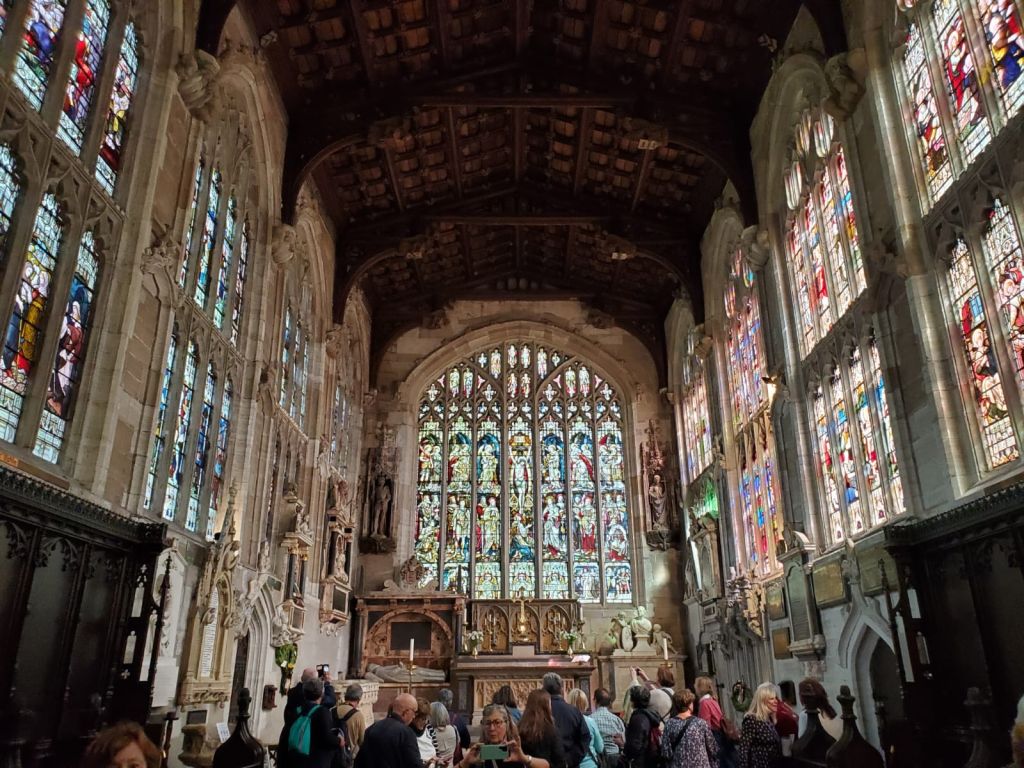 Stained Glass windows in a cathedral